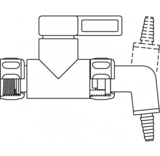 Bec filetage R 3/4 femelle diametre 6-8mm