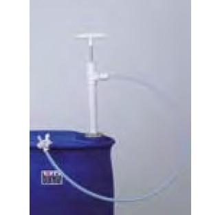 Pompe vide fut en PTFE debit par pression 270 ml profondeur d'immersion 600 mm, avec flexible d'ecou