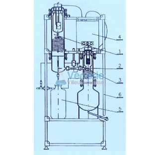 Appareil de distillation I-RDPE consommation deau 150-190L/h , eau distille 7,4-14,5L/h , dimensions