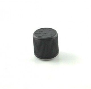 Capsule DIN 18 inviolable en polyethylene noir avec joint triseal