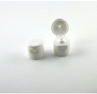 Capsule DIN 18 service en polypropylene blanc avec trou diametre 2,5 mm