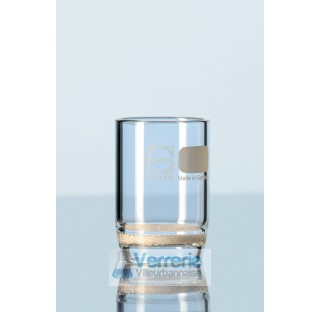 Creuset filtrant, 50 ml, POR. 5  . Duran Schott diametre exterieur 46 mm
