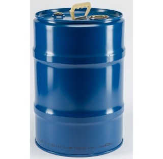 Fut acier bleu exterieur 30 litres,bleu a l'exterieur brut a l'interieur, 2 bondes, homologue liquid