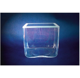Cuve en verre dimensions LxlxH : 10.5x50x15  cm bac , aquarium moule sans joints recipients verre or