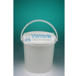 Seau 16L Polypropylene blanc hauteur 275 diametre JT16-01