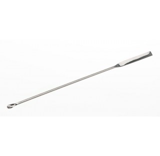 Micro cuillere spatule inox long 150mm longxlarg spatule 40x5mm cuillere 9x5mm diam de tige 2,5mm,