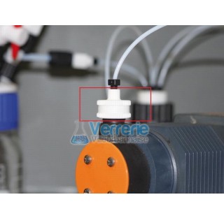 Adaptateur pour pompe tuyau HPLC diam ext x diam int (1/32x1/16) - 0,8 x 1,6 mm Gamma/ UNF 1/4 / M 2
