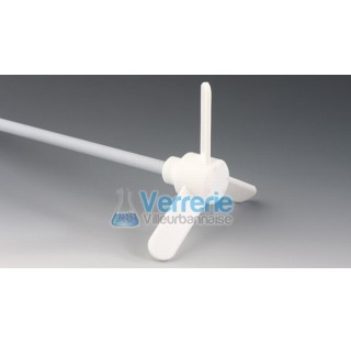 Agitateur a helice PTFE longueur 1600mm,Diam de la tige 16mm, Diam de la tige 400mm Temp. De resista