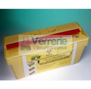 Collecteur pipettes 5L Polypropylene jaune PIPB-01