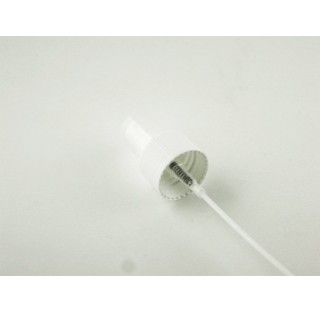 Pompe spray blanc vis 24/410 avec bouchon cristal transparent