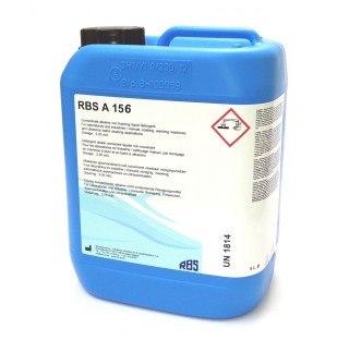 Detergent liquide alcalin sans NTA et EDTA pour machine a laver produit : RBS A 156, 4 x 5 l naturel