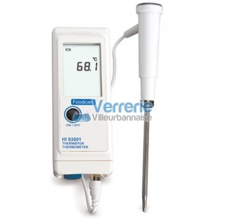 Thermometre electronique standard - 40 degre a +150 degre fonctionne sur piles 3x1,5V fournit avec s