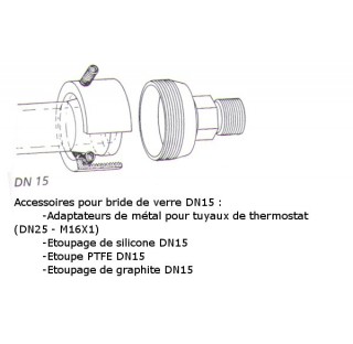 Reacteur verre thermostate fond rond avec entree et sortie d'eau DN15 volume : 8000 ml diametre exte