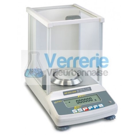 Analytical balance with type approval, class I 0,1 mg , 220 g plate dimensions : 80 mm