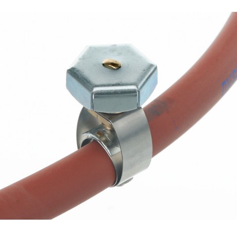 Tubing clip for tube diameter 10 to 14 mm ,stainless steel ,